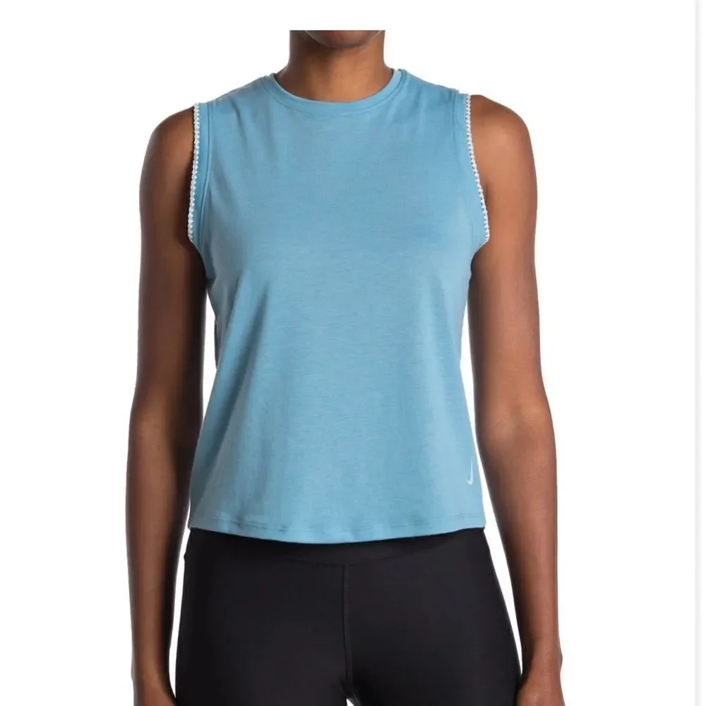Nike Crochet Trim Tank and High Waist Crochet 7/8 Leggings